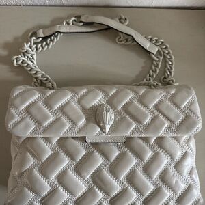Kurt Geiger The Kensington White Quilted Handbag